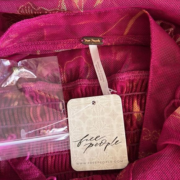 NWT Free People Time For Shine Cropped Blouse - Picture 7 of 8